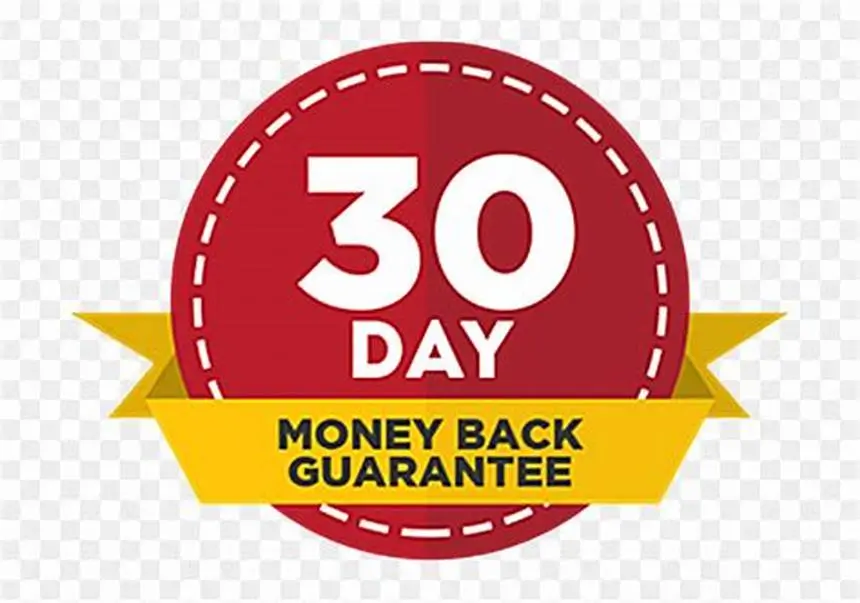 30 day money back guarantee