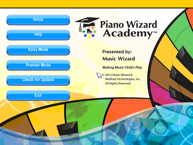 Piano Wizard splash screen