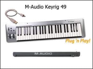 m-audio keystation 61es digital keyboard