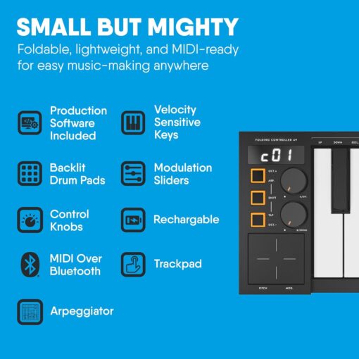 Carry-on Folding MIDI Controller 49 - Image 3