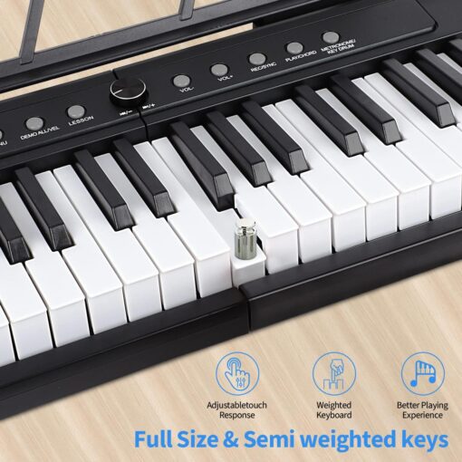 88 Key Digital Piano, Semi Weighted Electronic Keyboard Piano - Image 2