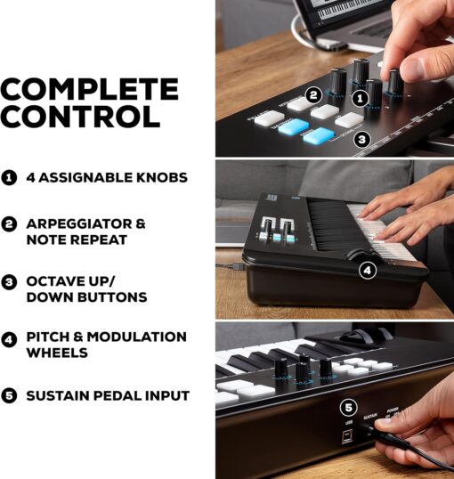 Alesis V61 MKII – USB MIDI Keyboard Controller - Image 3