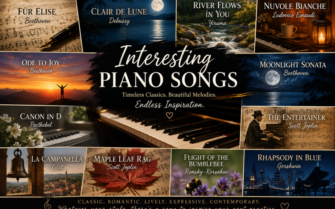 Interesting Piano Songs to Keep You Motivated to Play