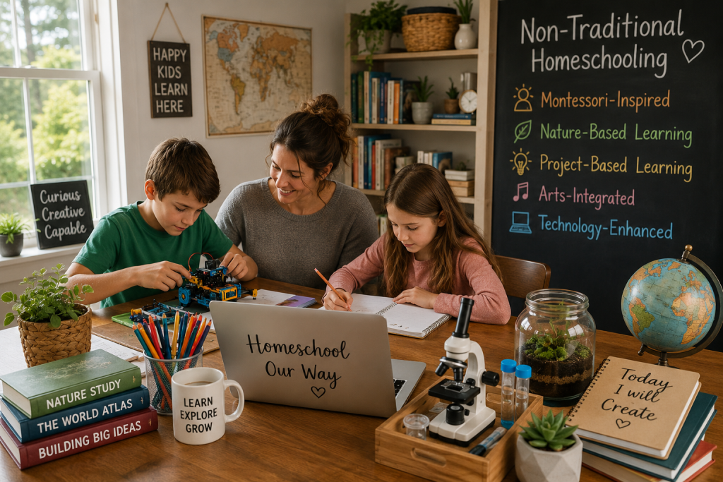 non traditional homeschool curriculum